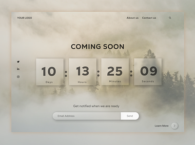 Countdown Timer: web design design ui web design