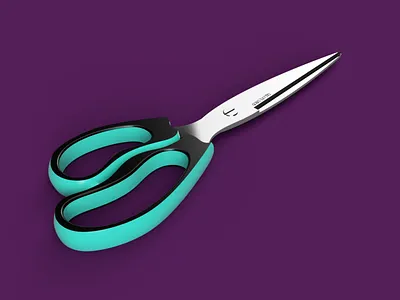 Yin-Yang Scissors | Redesign project 3d ergonomia fusion360 organic product product design produto redesign scissors usabilidade usability