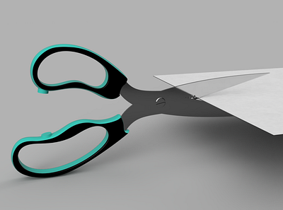 Yin-Yang Scissors | Redesign project 3d ergonomia fusion360 organic product product design produto redesign scissors usabilidade usability usp