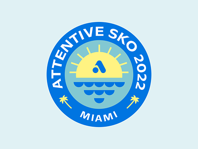 Attentive SKO 2022 branding illustration logo marketing sales