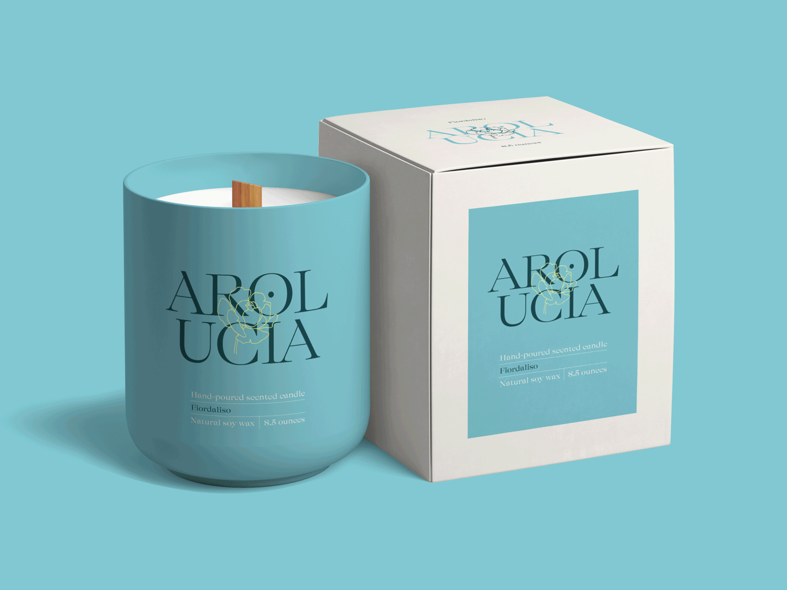 Arolucia House Brand branding candle design e commerce marketing sms