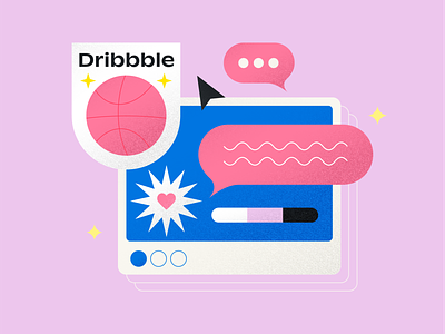 Dribbble Illustration design dribbble figma illustration