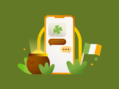 Texts We Love: St. Patrick’s Day Edition Blog blog design illustration marketing sms st patricks day text messaging