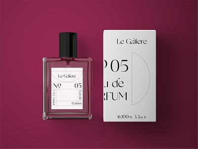 Le Galiere House Brand branding marketing minimalist design mockup perfume perfume bottle