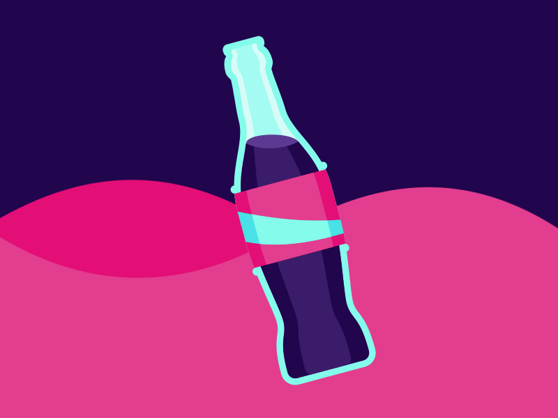 Soda Pop after animation bottle bubbles effects liquid pop simple soda