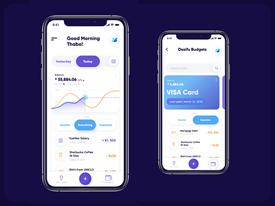 Zerobank Mobile App banking app branding design interface design mobile ui uidesign