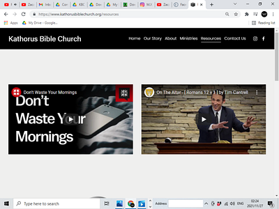 Church website branding design ui