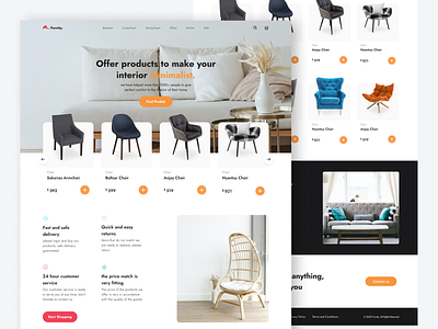 Furnity - design exploration furniture branding design exploration furniture landing page marketplace selling