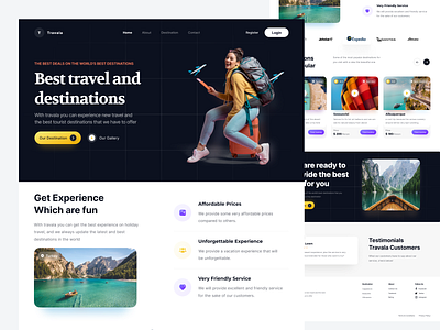 Travala - Website Template Travel and agency agency design exploration journey landing page travel ui