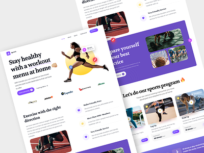 Sprint - Exploration design sport 💪🏼 branding design exploration landing page sport workout