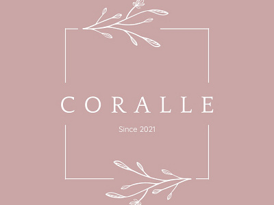 Coralle jewelry shop Logo branding design draw graphic design illustration logo ui vector visual identity visual identity design