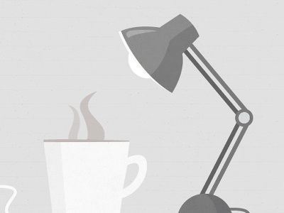 Desktop Illustration coffee illustration lamp texture