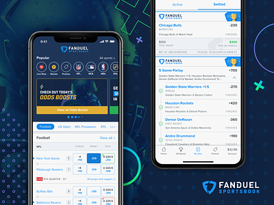 FanDuel Sportsbook design fanduel mlb mobile design mobile ui nba nfl nhl sports sports betting sportsbook ui ux