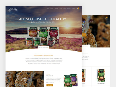 Porridge Oats Company Website interface responsive ui ux