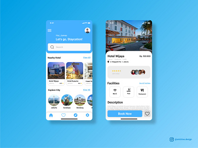 UI Design App Booking Hotel