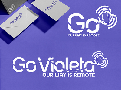 Go Violeta branding graphic design icon logo