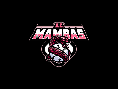 SC Mambas mamba logo mamba mascot mamba sports logo mascot logo snake logo snake mascot snake sports logo softball logo sports branding sports logo