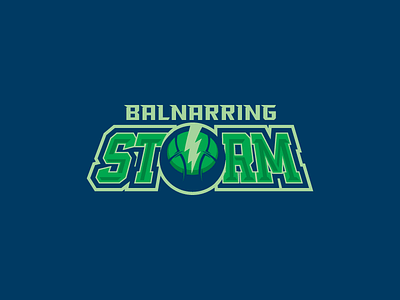Balnarring Storm Logo basketball logo sports logo storms logo