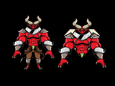 Demon Mascot character design demon demon boss demon character evil prince of darkness