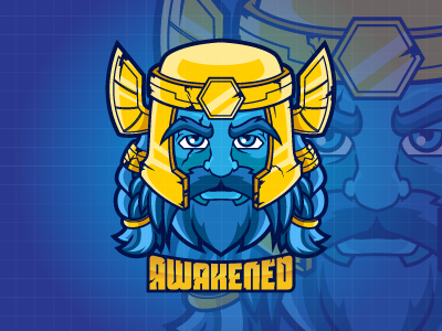 Awakened character design dwarf logo esports mascot design team logo