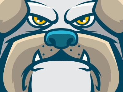 Bulldog bulldog bulldog logo character design sports logo