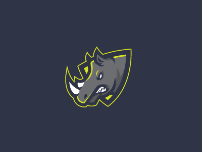 Rhinos character design mascot design rhino sports logo