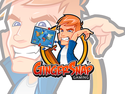 Ginger Snap Gaming character design ginger mascot