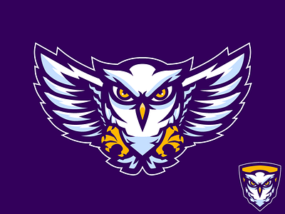 Night Owl cartoons e sports mascot nocturnal owl predator sports