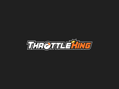 Throttle King bike bike shop text logo