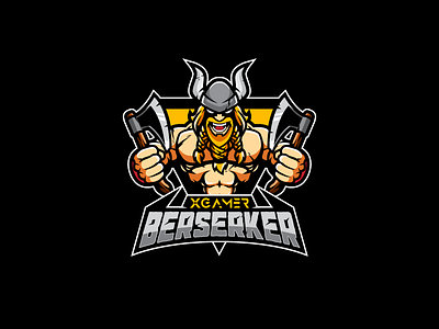 Berserker berserker character design esports logo gaming logo mascot sports logo design viking