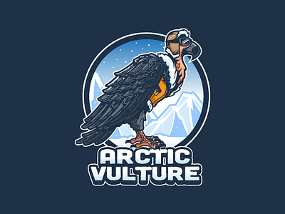 Arctic Vulture animal bird character design logo design vulture