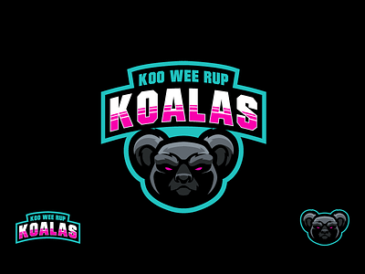 Koo Wee Rup Koalas basketball logo koala logo koalas mascot logo sports logo