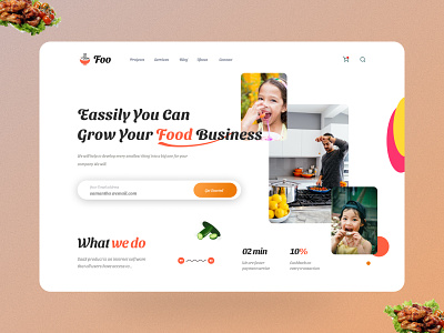 🔥 Hero Section - Food Business Web 🔥 color design ui uidesign web website