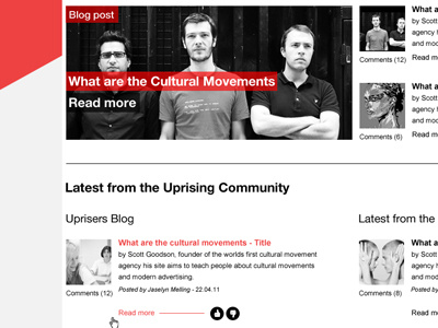 UPRISING grid site website