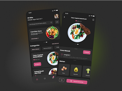 Resep & Cook Planner UI app design food graphic icons ios kitchen meal ui usability user experience ux