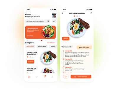 UI App Cook Planner app design food ios ui ux