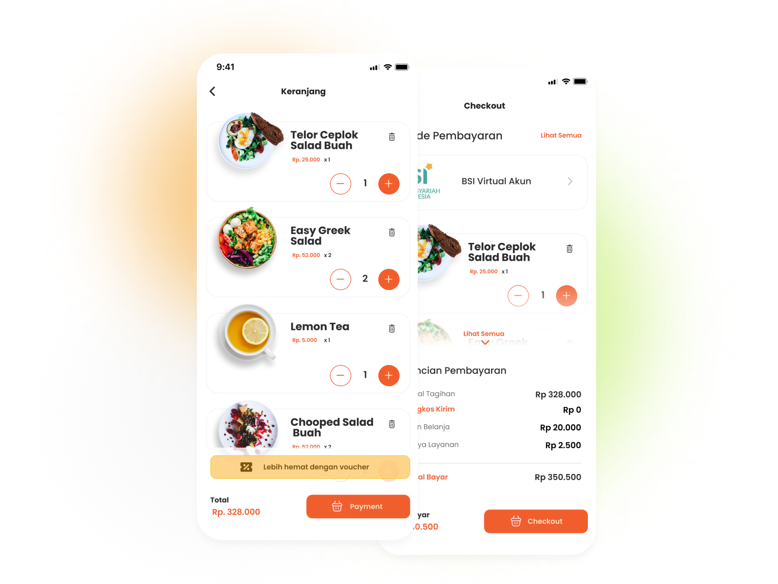 UI Food Chart by Dani Akbar on Dribbble