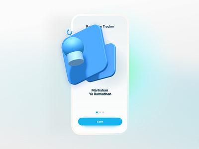 Ramadhan 3d android app design icon ios onboarding spline ui ux walkthrough