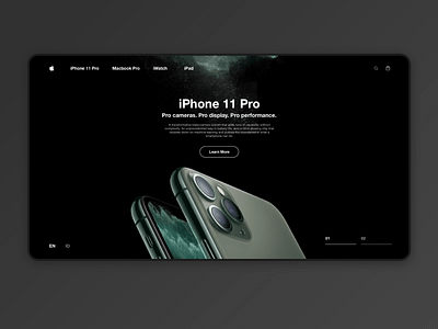 iPhone 11 Web Design ui website design