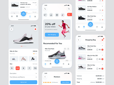 Ecomflip - Ecommerce Mobile App 2022 android android app design clean creative e commerce ecommerce app ios minimal mobile mobile app shoe ecommerce shoes shoes app style guide trendy typography ui design app uiux
