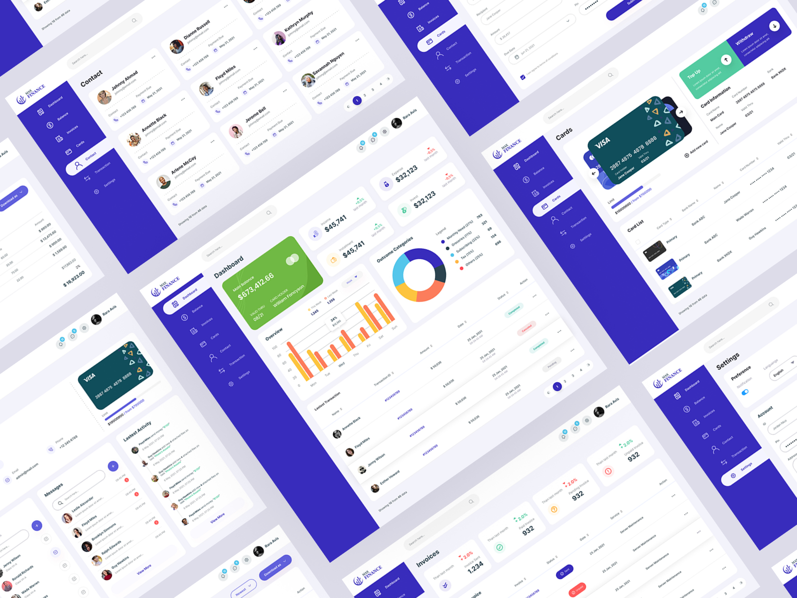 Max Finance Web App by M A Monim on Dribbble