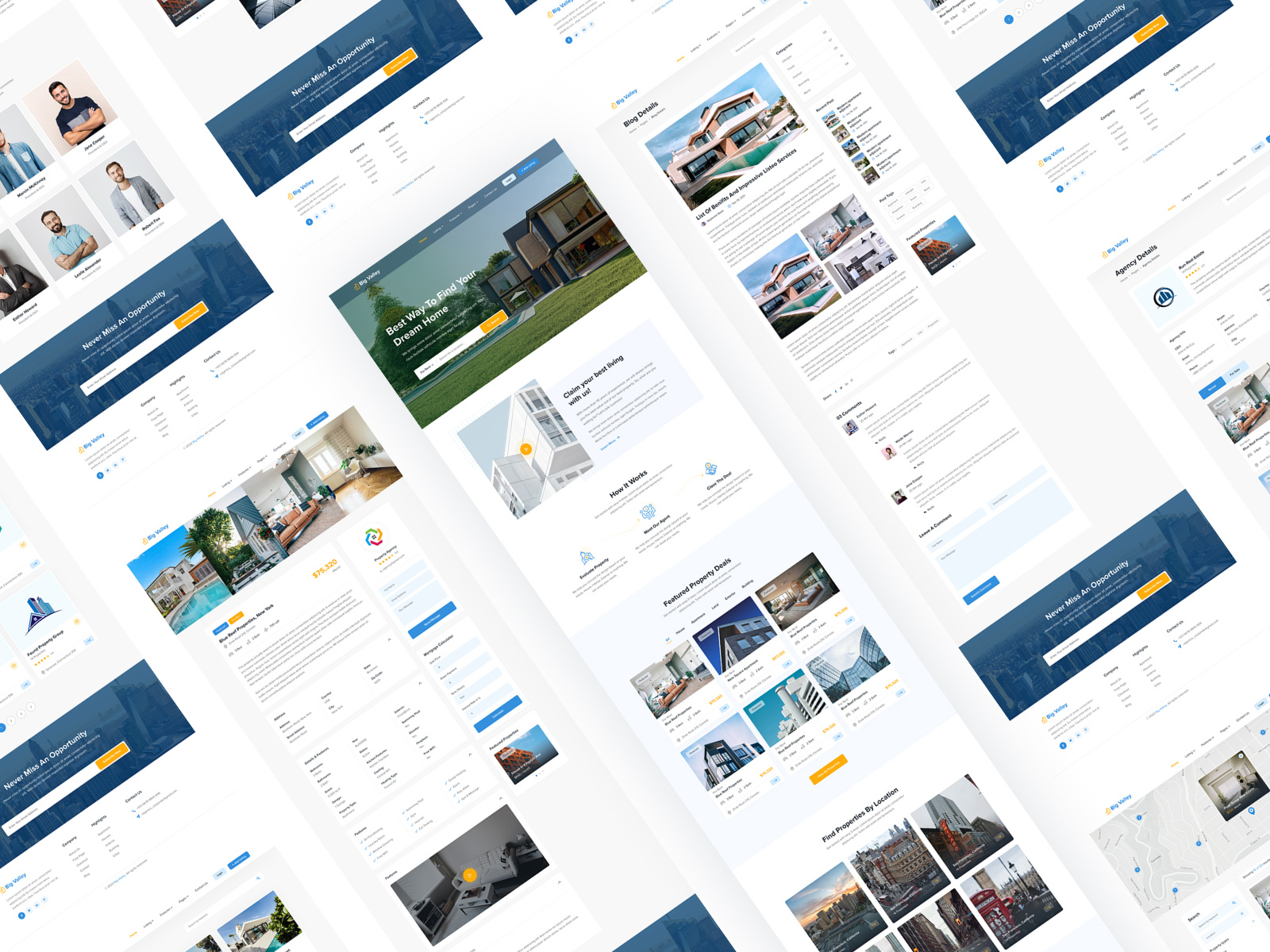 Big Valley Real Estate site Design by M A Monim on Dribbble