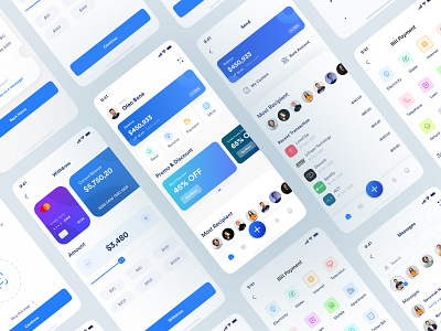 CashCount - Wallet Mobile App 2022 anroid app design bank card cash clean creative ios log in minimal mobile app splash screen transection trendy typography uiux wallet wallet app ui