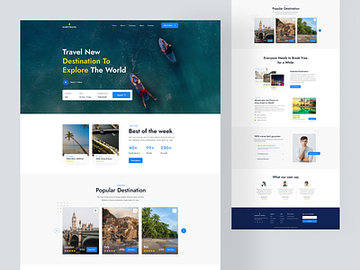 Glorytravel - Travel Landing Page