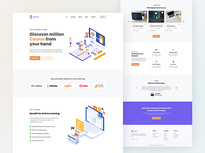 Eduhub - Online Education Landing Page