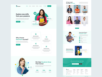 Edusmart Education Landing Page