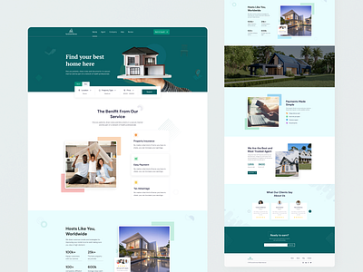 Pyramid Homes - Home Rent Agency Landing page 2022 clean clean ui creative design home home rent home rent agency landing houses minimal modern property real estate real estate agent rent agency rent house style guide trendy typography