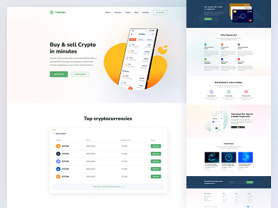 Twister - Crypto Exchange Webite 2022 bitcoin blockchain clean clean ui creative crypto currency crypto exchange crypto trading crypto wallet crypto website cryptocurrency fintech landing page minimal modern nft style guide website website design