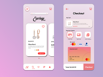 #DailyUI 2 | Jewelry Store Checkout Section