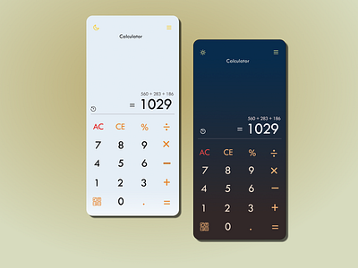 #DailyUI 4 | Calculator App design graphic design typography ui ux